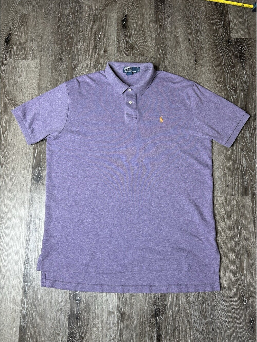 Ralph Lauren Polo Shirt Mens Large Purple Short Sleeve